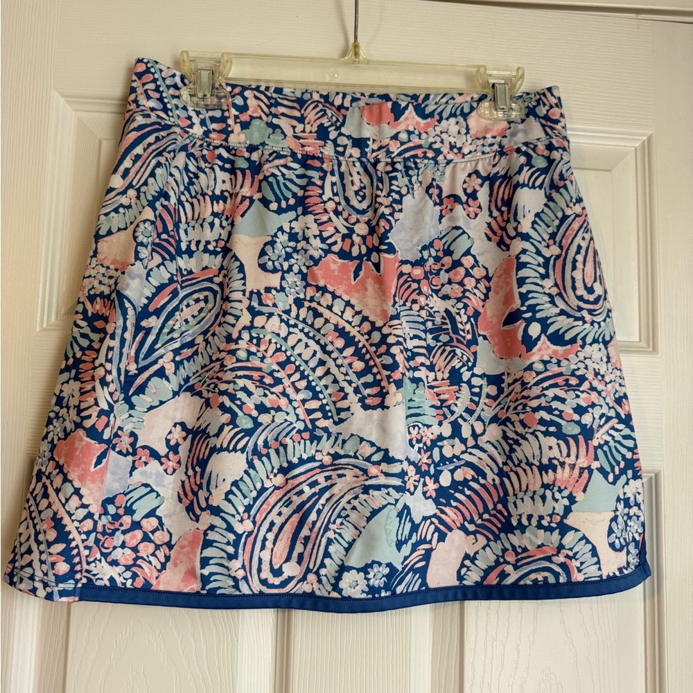 Women’s Printed Athletic Skirt- Navy & Pink